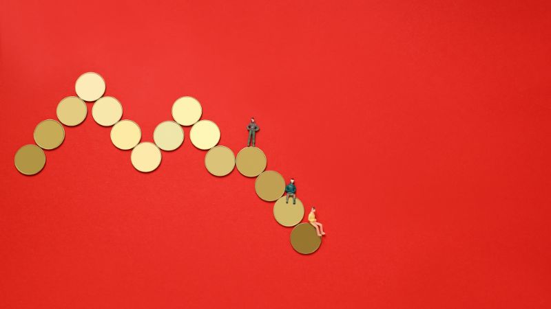 Falling value of money during inflation